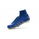 2016 Best Nike Hypervenom Phantom II Soccer Shoes Neymar x Jordan Blue Silver