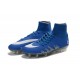 2016 Best Nike Hypervenom Phantom II Soccer Shoes Neymar x Jordan Blue Silver