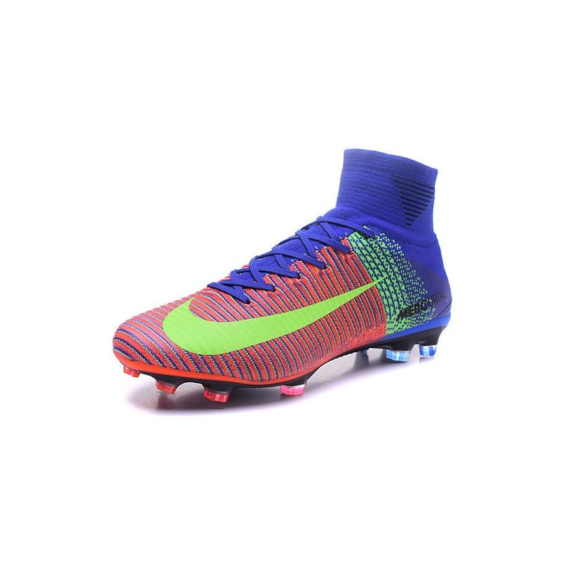 nike mercurial superfly v fg bleu