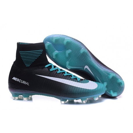 nike soccer cleats black and blue