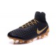 2016 Nike Magista Obra II FG Soccer Cleats For Men Black Gold