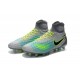 2016 Nike Magista Obra II FG Soccer Cleats For Men Pure Platinum Black Ghost Green