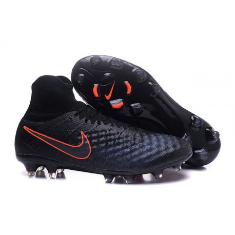 2016 Nike Magista Obra II FG Soccer Cleats For Men Black Total Crimson