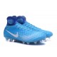 2016 Nike Magista Obra II FG Soccer Cleats For Men Bleu Blanc