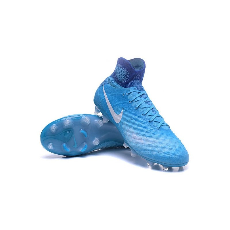 2016 Nike Magista Obra II FG Soccer Cleats For Men Bleu Blanc