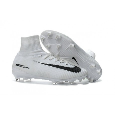 nike mercurial black and white