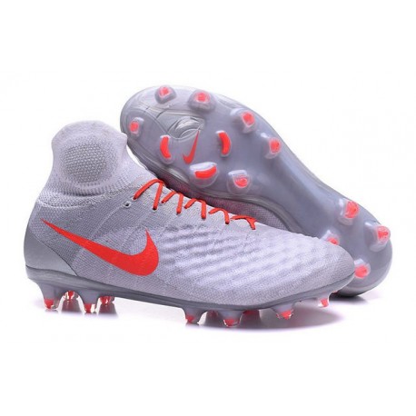 nike grey and orange cleats