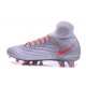 2016 Nike Magista Obra II FG Soccer Cleats For Men Grey Orange