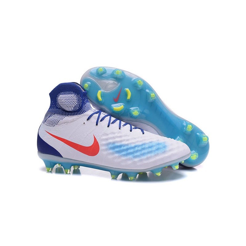 blue and orange nike soccer cleats