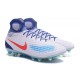 2016 Nike Magista Obra II FG Soccer Cleats For Men White Blue Orange