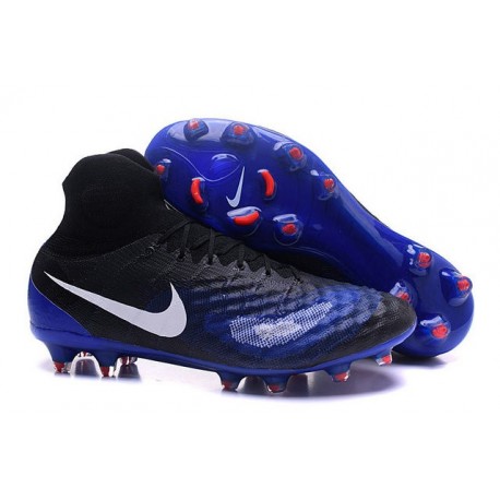 2016 Nike Magista Obra II FG Soccer Cleats For Men Black Blue White