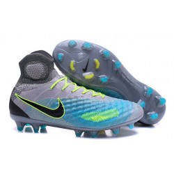 2016 Nike Magista Obra II FG Soccer Cleats For Men Pure Platinum Black Ghost Green