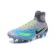 2016 Nike Magista Obra II FG Soccer Cleats For Men Pure Platinum Black Ghost Green