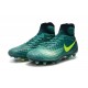 2016 Nike Magista Obra II FG Soccer Cleats For Men Rio Teal Volt Obsidian Clear Jade