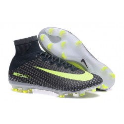 Cleats 2016 - Shoes Nike Mercurial Superfly V FG Seaweed Volt Hasta White