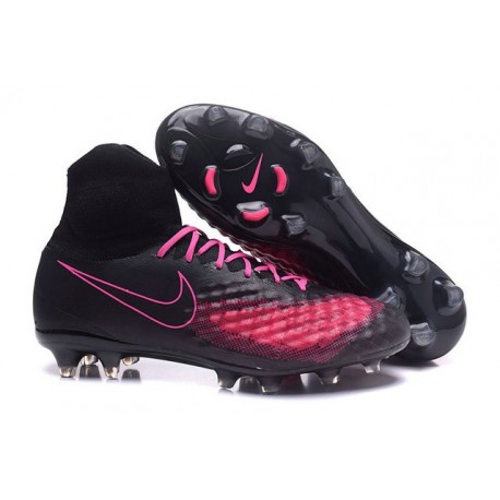 black and pink football cleats