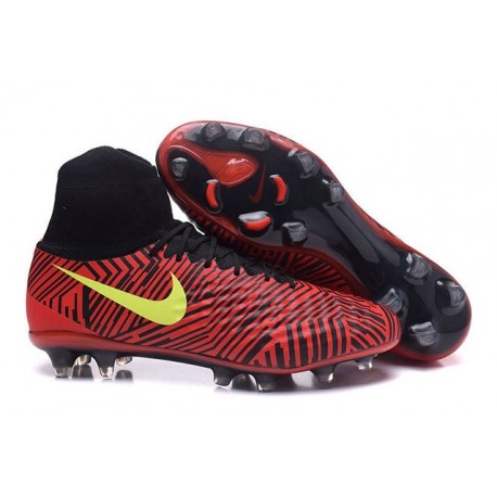 red black and white football cleats