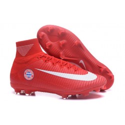 Cleats 2016 - Shoes Nike Mercurial Superfly V FG FC Bayern München Red White