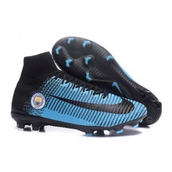 New Soccer Cleats - New Nike Mercurial Superfly 5 FG Manchester City FC Black Blue