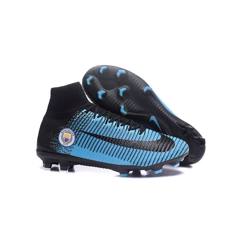 blue and black soccer cleats