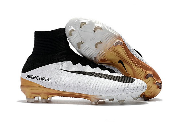 white and gold mercurials