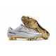 Shoes For Men - Nike Mercurial Vapor 11 FG Soccer Football CR7 Vitórias White Gold Black