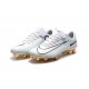 Shoes For Men - Nike Mercurial Vapor 11 FG Soccer Football CR7 Vitórias White Gold Black