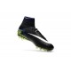 Men's Football Cleats - Nike Hypervenom Phantom II Soccer Shoes Black White Volt Blue