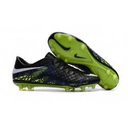 New - Nike Men's Hypervenom Phinish II FG Soccer Boots - Black Blue Green