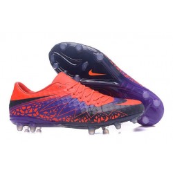 New - Nike Men's Hypervenom Phinish II FG Soccer Boots - Carmine Obsidian Purple