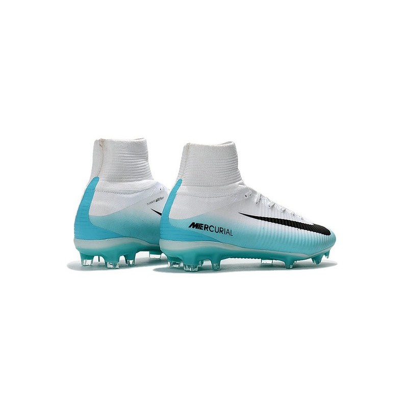 nike mercurial white and blue