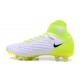 New Nike Magista Obra II FG Soccer Cleats For Men White Yellow