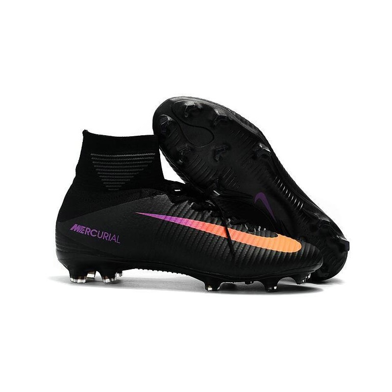 black mercurial cleats