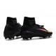 High Top Nike Mercurial Superfly 5 FG Soccer Cleats Black Orange