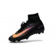 High Top Nike Mercurial Superfly 5 FG Soccer Cleats Black Orange