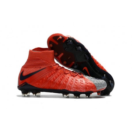 Nike Hypervenom Phantom III DF FG 2017 New Arrival Red Grey