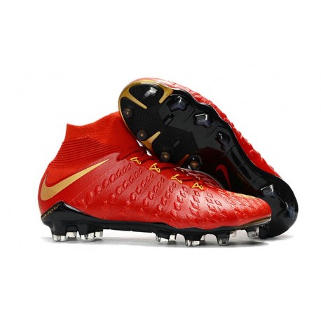 Nike Hypervenom Phantom III DF FG 2017 New Arrival Red Gold