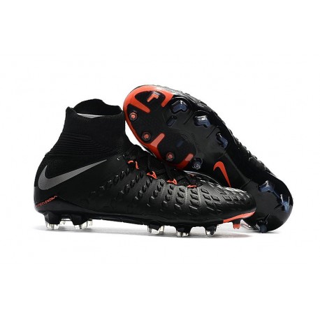 Nike Hypervenom Phantom III DF FG 2017 New Arrival Black Silver Anthracite