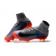 High Top Nike Mercurial Superfly 5 FG Soccer Cleats Metallic Hematite/Wolf Grey