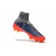 High Top Nike Mercurial Superfly 5 FG Soccer Cleats Metallic Hematite/Wolf Grey