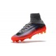 High Top Nike Mercurial Superfly 5 FG Soccer Cleats Metallic Hematite/Wolf Grey