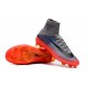 High Top Nike Mercurial Superfly 5 FG Soccer Cleats Metallic Hematite/Wolf Grey