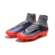 High Top Nike Mercurial Superfly 5 FG Soccer Cleats Metallic Hematite/Wolf Grey