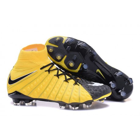 nike black and yellow soccer cleats