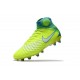 New Nike Magista Obra II FG Soccer Cleats For Men Yellow Blue