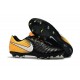 Nike Tiempo Legend 7 FG Leather Firm Ground Boots Black Yellow