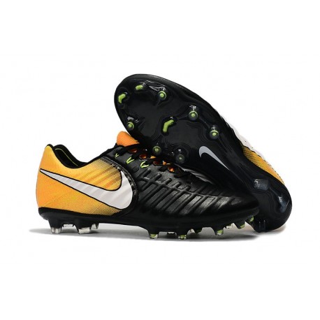 nike tiempo black and yellow