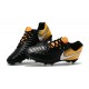 Nike Tiempo Legend 7 FG Leather Firm Ground Boots Black Yellow