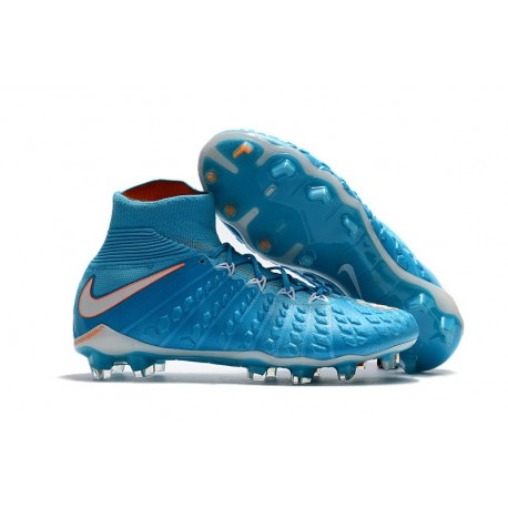 Nike Mens Hypervenom Phantom 3 Dynamic Fit FG Soccer Cleat in Blue