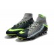 Nike Mens Hypervenom Phantom 3 Dynamic Fit FG Soccer Cleat Air Max Gray Black Green